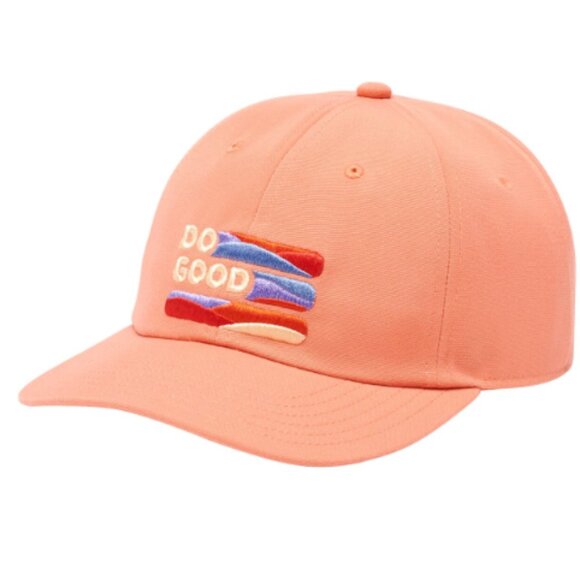 Cotopaxi Do Good Stripe Dad Hat NWT Embroidered Graphic Coral Adjustable Strap - Picture 6 of 7
